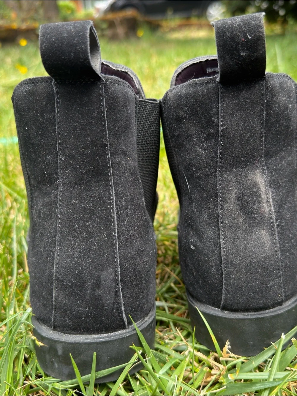 Men's Black Suede Chelsea Boots - Classic Slip-On Style